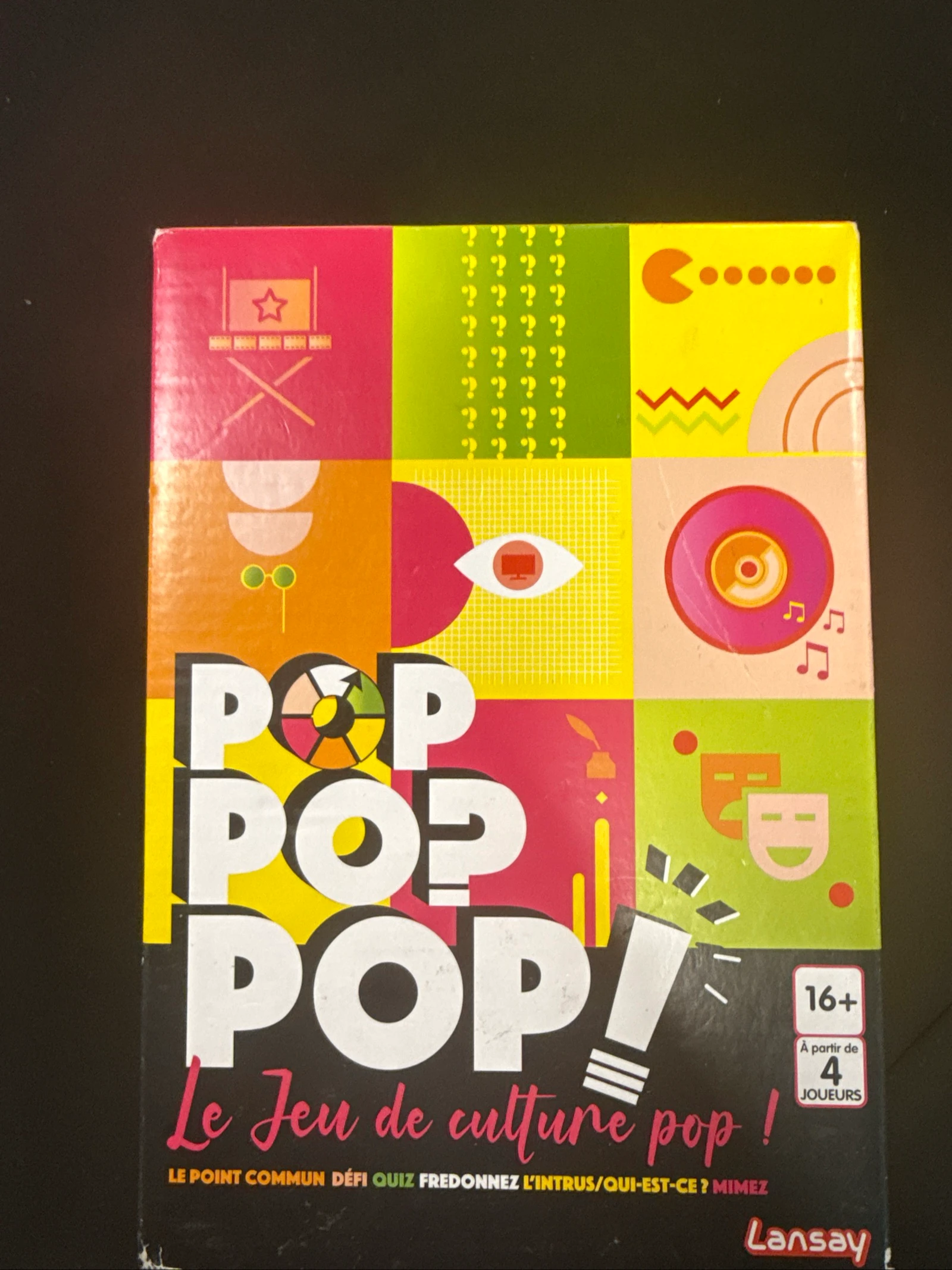 Juego de mesa Pop Pop Pop Lansay cultura pop +16 años